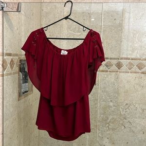 Red/Burgundy Top